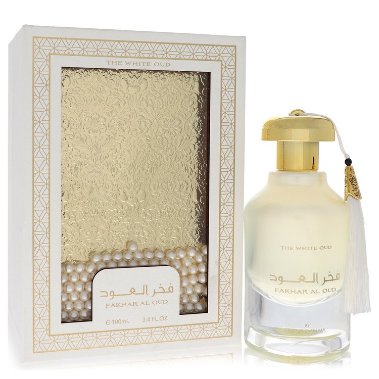 Ard Al Zaafaran Fakhar Al Oud The White Oud by Al Zaafaran Eau De Parfum Spray (Unisex) 3.4 oz for Men - Fragrance Spice