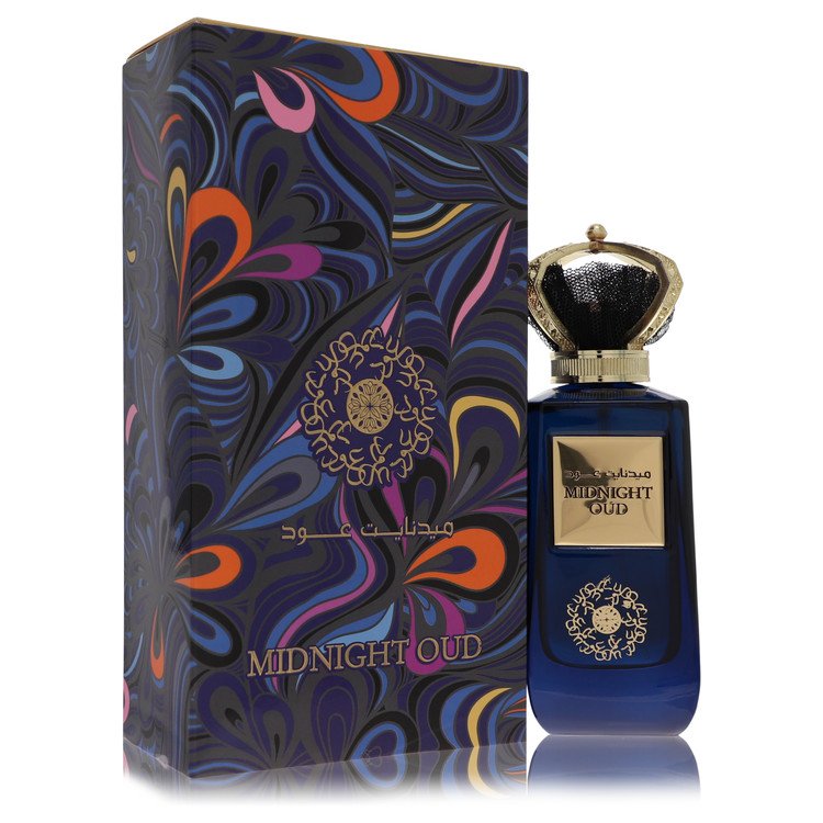 Ard Al Zaafaran Midnight Oud by Al Zaafaran Eau De Parfum Spray (Unisex) 3.4 oz for Men - Fragrance Spice