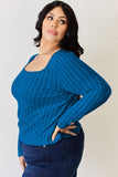 Basic Bae Full Size Ribbed Long Sleeve T-Shirt - Fragrance Spice