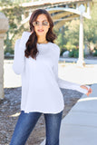 Basic Bae Full Size Round Neck Long Sleeve T-Shirt - Fragrance Spice