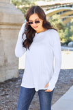 Basic Bae Full Size Round Neck Long Sleeve T-Shirt - Fragrance Spice