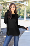 Basic Bae Full Size Round Neck Long Sleeve T-Shirt - Fragrance Spice