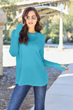 Basic Bae Full Size Round Neck Long Sleeve T-Shirt - Fragrance Spice