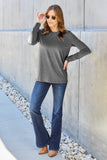 Basic Bae Full Size Round Neck Long Sleeve Top - Fragrance Spice