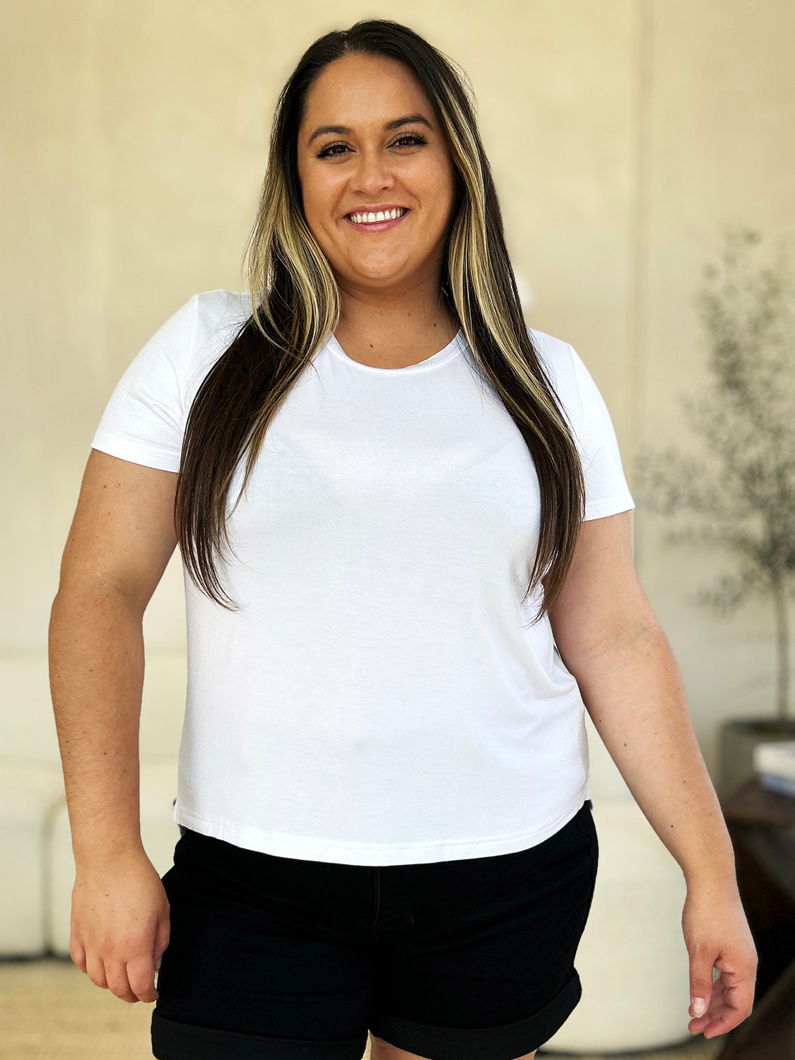 Basic Bae Full Size Round Neck Short Sleeve T-Shirt - Fragrance Spice