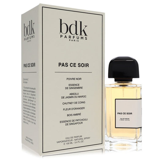 Bdk Pas Ce Soir by Bdk Parfums Eau De Parfum Spray (Unisex) 3.4 oz for Women - Fragrance Spice