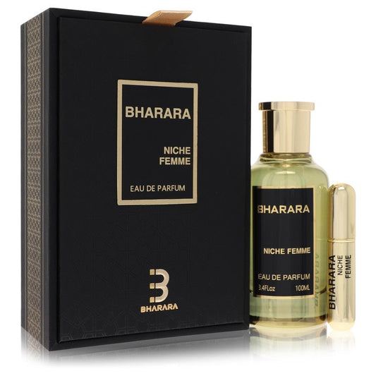 Bharara Niche Femme by Bharara Beauty Eau De Parfum Spray + Refillable Travel Spray 3.4 oz for Women - Fragrance Spice