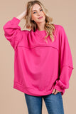 Ces Femme Exposed Seam Long Sleeve Sweatshirt - Fragrance Spice