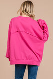 Ces Femme Exposed Seam Long Sleeve Sweatshirt - Fragrance Spice