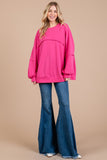 Ces Femme Exposed Seam Long Sleeve Sweatshirt - Fragrance Spice