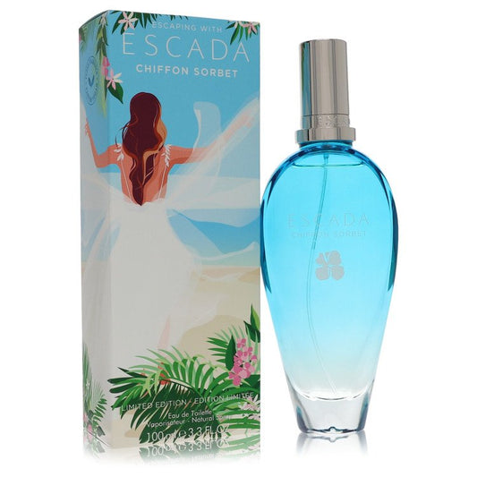 Chiffon Sorbet by Escada Eau De Toilette Spray 3.3 oz for Women - Fragrance Spice