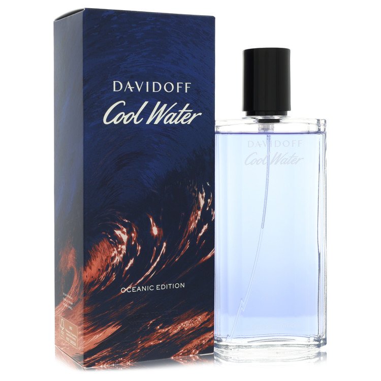 Cool Water Oceanic by Davidoff Eau De Toilette Spray 4.2 oz for Men - Fragrance Spice