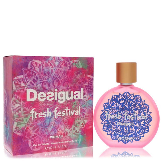 Desigual Fresh Festival by Desigual Eau De Toilette Spray 3.4 oz for Women - Fragrance Spice