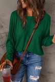 Double Take Full Size Round Neck Long Sleeve T-Shirt - Fragrance Spice