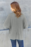 Double Take Full Size Round Neck Long Sleeve T-Shirt - Fragrance Spice