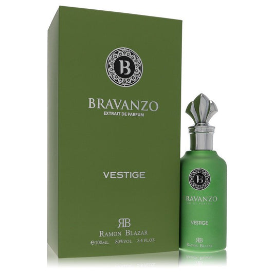 Dumont Bravanzo Vestige by Dumont Extrait De Parfum Spray (Unisex) 3.4 oz for Men - Fragrance Spice