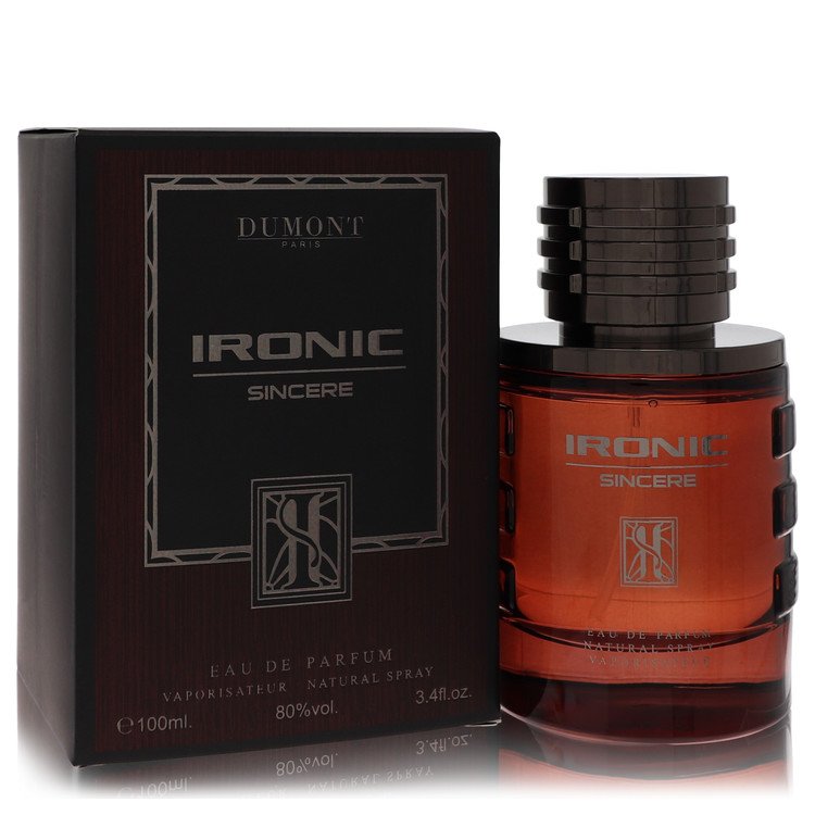 Dumont Ironic Sincere by Dumont Paris Eau De Parfum Spray 3.4 oz for Men - Fragrance Spice