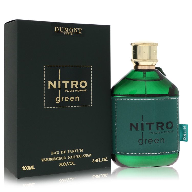 Dumont Nitro Green by Dumont Paris Eau De Parfum Spray 3.4 oz for Men - Fragrance Spice