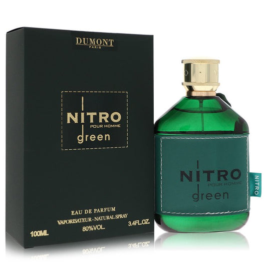 Dumont Nitro Green by Dumont Paris Eau De Parfum Spray 3.4 oz for Men - Fragrance Spice