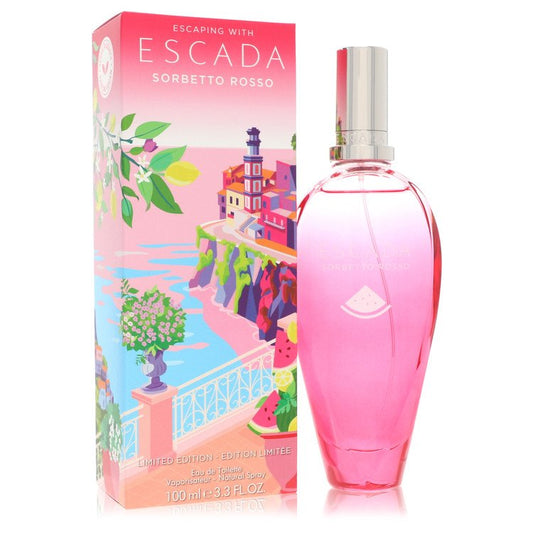 Escada Sorbetto Rosso by Escada Eau De Toilette Spray (Limited Edition) 3.3 oz for Women - Fragrance Spice