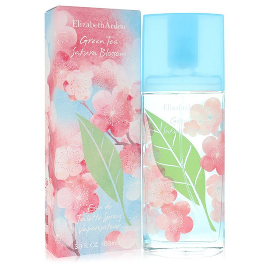 Green Tea Sakura Blossom by Elizabeth Arden Eau De Toilette Spray 3.3 oz for Women - Fragrance Spice