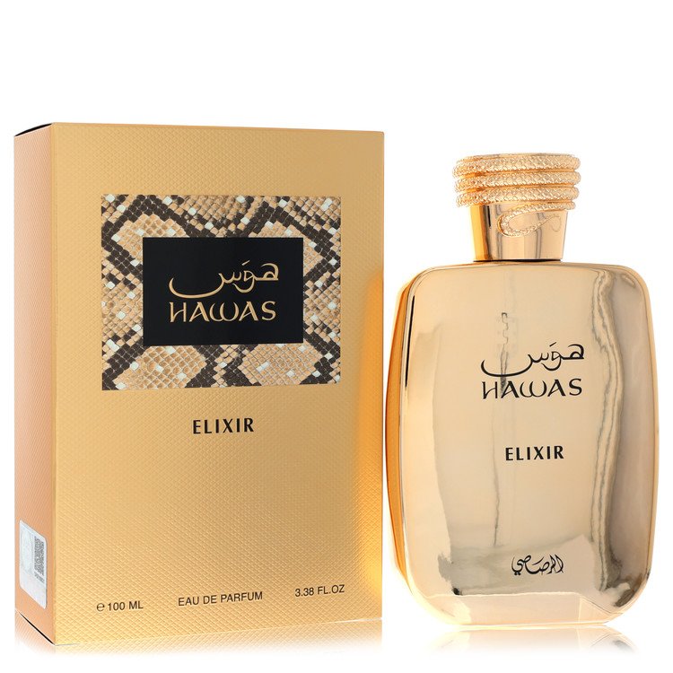 Hawas Elixir by Rasasi Eau De Parfum Spray (Unisex) 3.4 oz for Men - Fragrance Spice