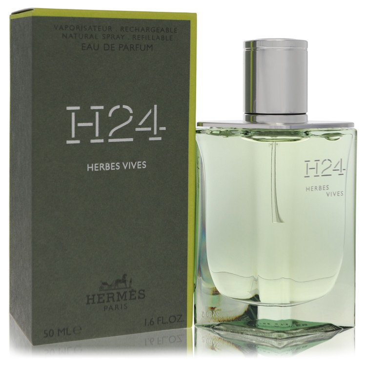 Hermes H24 Herbes Vives by Hermes Eau De Parfum Refillable Spray 1.7 oz for Men - Fragrance Spice