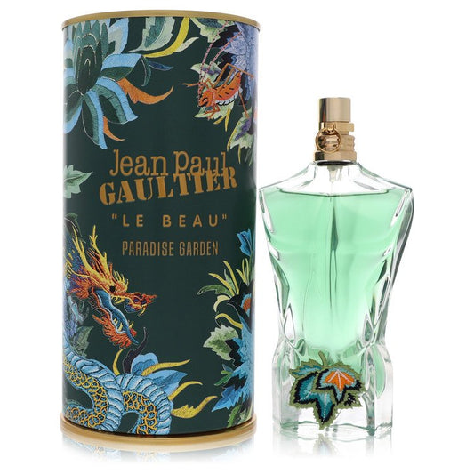Jean Paul Gaultier Le Beau Paradise Garden by Jean Paul Gaultier Eau De Parfum Spray 2.5 oz for Men - Fragrance Spice