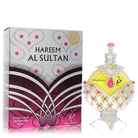 Khadlaj Hareem Al Sultan Silver by Khadlaj Concentrated Perfume Oil (Unisex) 1.18 oz for Women - Fragrance Spice