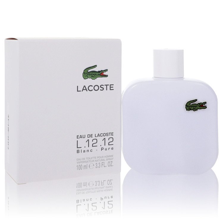 Lacoste Eau De Lacoste L.12.12 Blanc by Lacoste Eau De Parfum Spray 3.3 oz for Men - Fragrance Spice