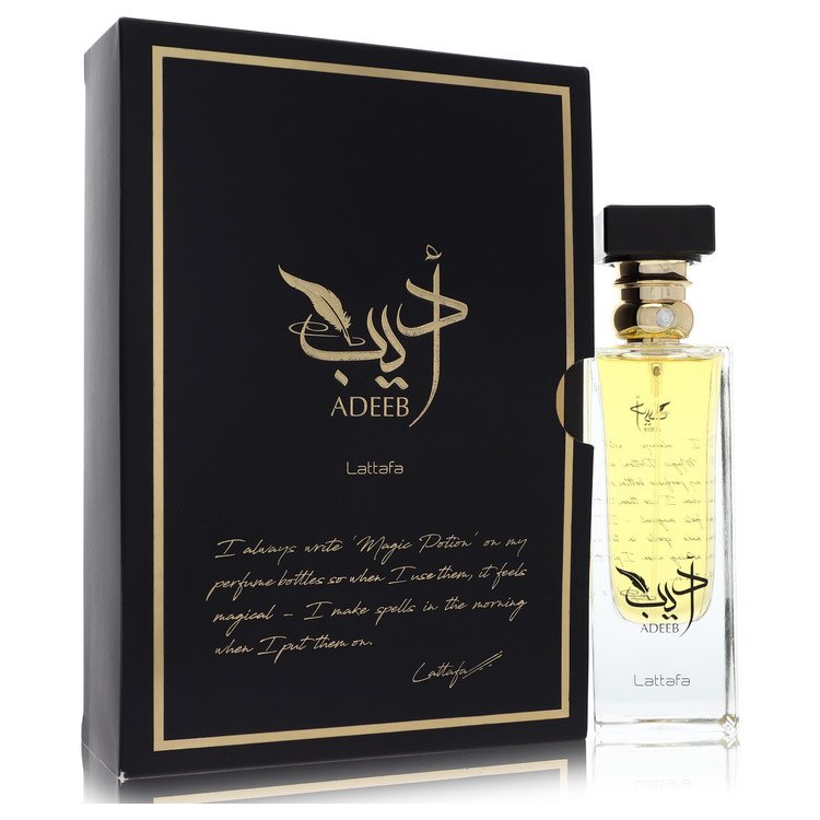 Lattafa Adeeb by Lattafa Eau De Parfum Spray (Unisex) 2.7 oz for Women - Fragrance Spice