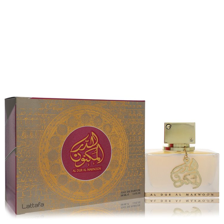 Lattafa Al Dur Al Maknoon Gold by Lattafa Eau De Parfum Spray (Unisex) 3.4 oz for Men - Fragrance Spice