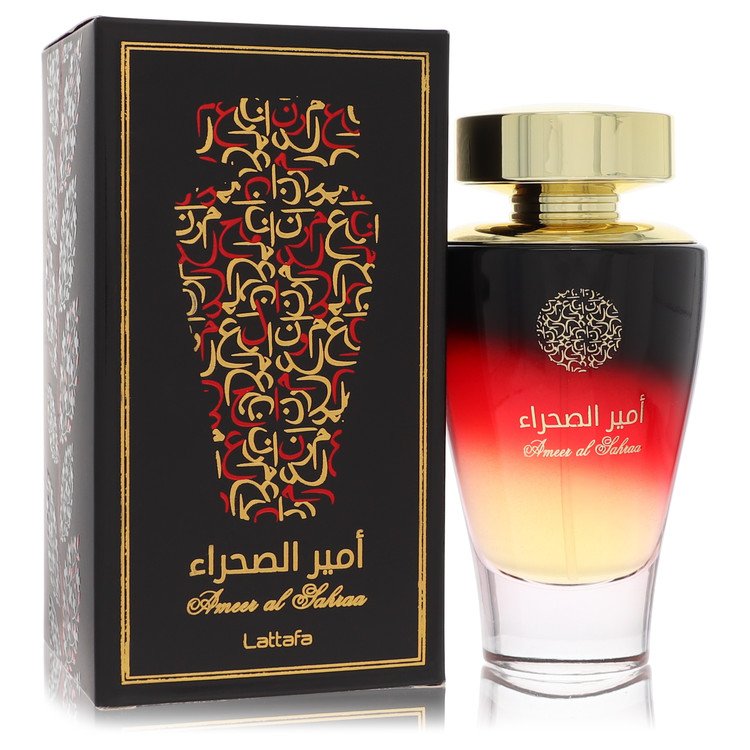 Lattafa Ameer Al Sahraa by Lattafa Eau De Parfum Spray (Unisex) 3.4 oz for Men - Fragrance Spice