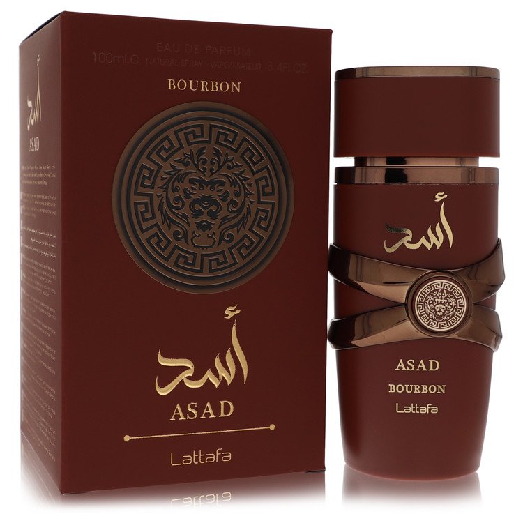Lattafa Asad Bourbon by Lattafa Eau De Parfum Spray 3.4 oz for Men - Fragrance Spice