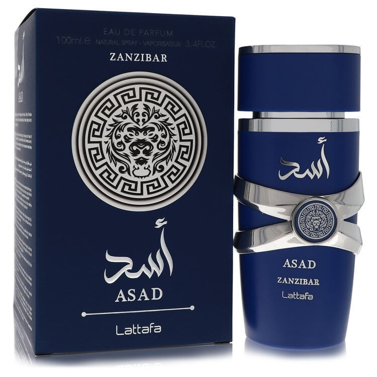 Lattafa Asad Zanzibar by Lattafa Eau De Parfum Spray 3.4 oz for Men - Fragrance Spice