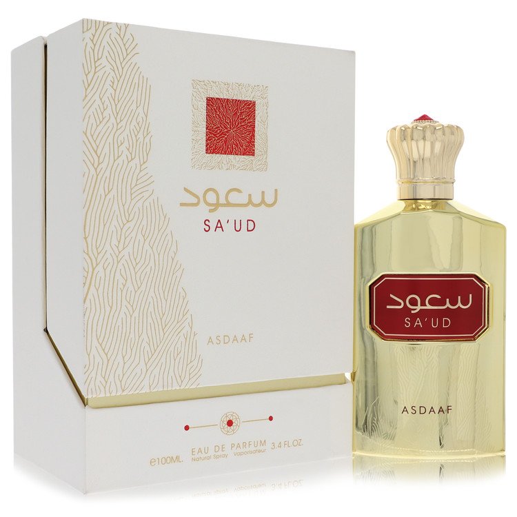 Lattafa Asdaaf Sa'ud by Lattafa Eau De Parfum Spray (Unisex) 3.4 oz for Women - Fragrance Spice