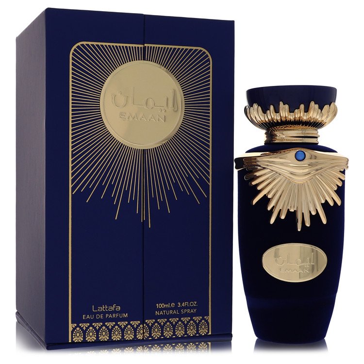 Lattafa Emaan by Lattafa Eau De Parfum Spray (Unisex) 3.4 oz for Men - Fragrance Spice