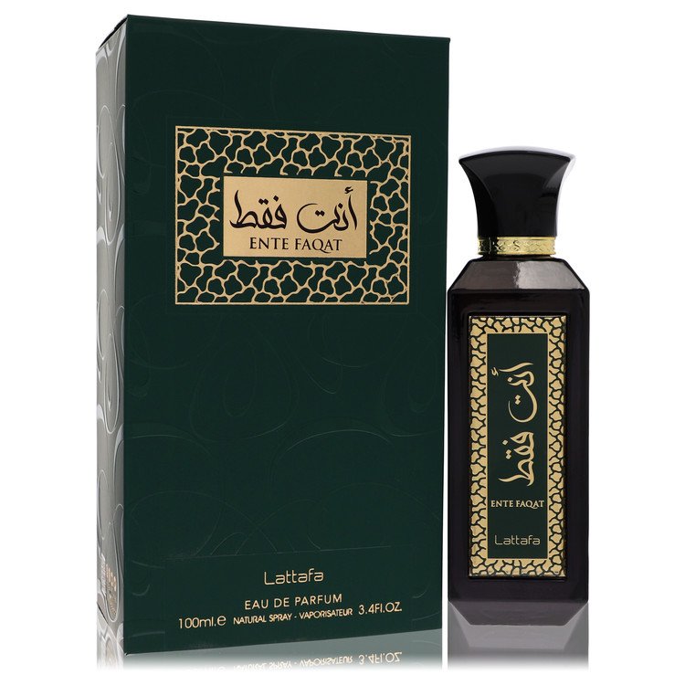 Lattafa Ente Faqat by Lattafa Eau De Parfum Spray (Unisex) 3.4 oz for Men - Fragrance Spice