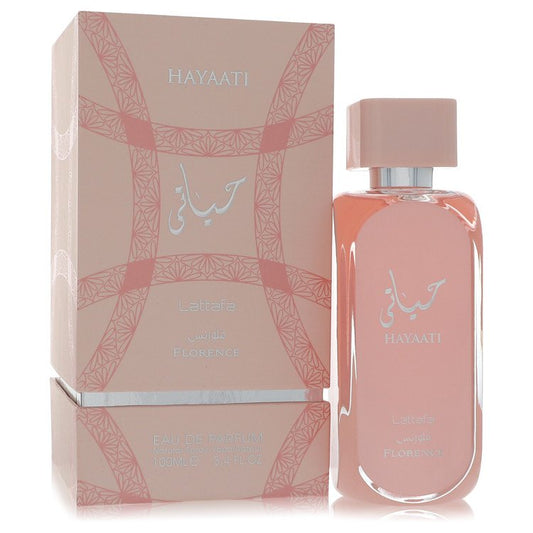 Lattafa Hayaati Florence by Lattafa Eau De Parfum Spray (Unisex) 3.4 oz for Men - Fragrance Spice
