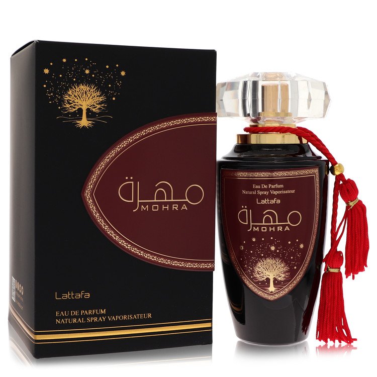 Lattafa Mohra by Lattafa Eau De Parfum Spray (Unisex) 3.4 oz for Men - Fragrance Spice