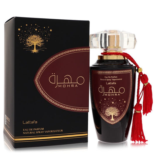 Lattafa Mohra by Lattafa Eau De Parfum Spray (Unisex) 3.4 oz for Men - Fragrance Spice
