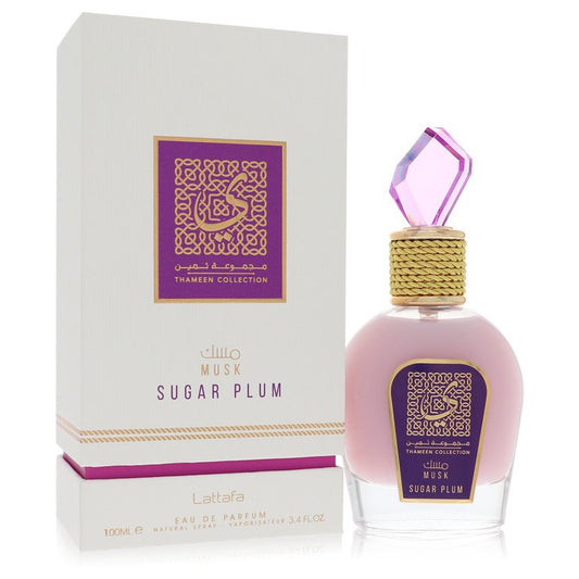 Lattafa Musk Sugar Plum by Lattafa Eau De Parfum Spray (Unisex) 3.4 oz for Women - Fragrance Spice
