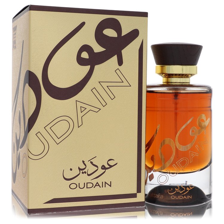 Lattafa Oudain by Lattafa Eau De Parfum Spray (Unisex) 3.4 oz for Men - Fragrance Spice