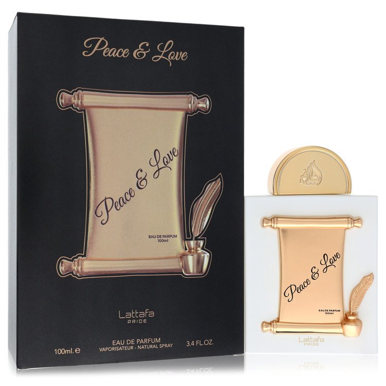 Lattafa Peace & Love by Lattafa Eau De Parfum Spray (Unisex) 3.4 oz for Men - Fragrance Spice