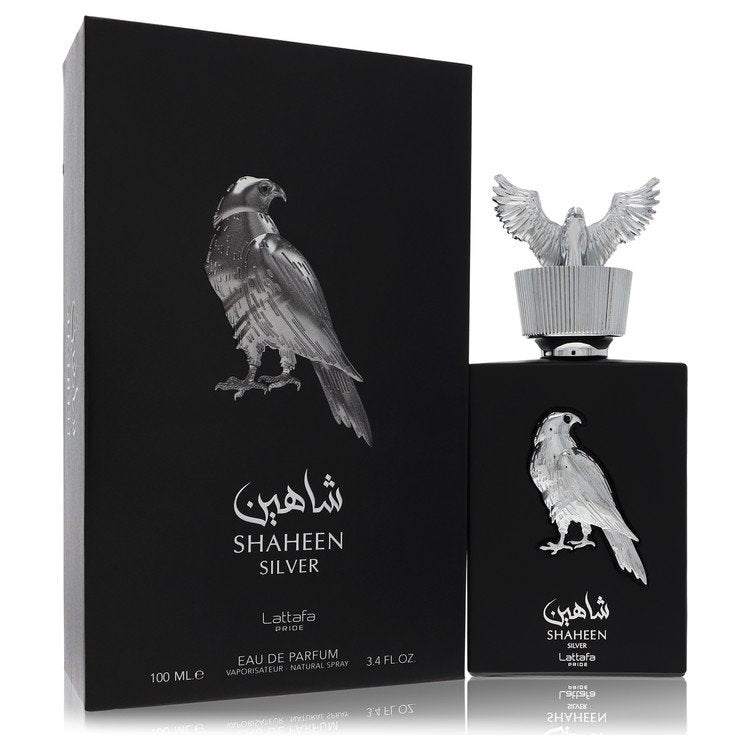 Lattafa Pride Shaheen Silver by Lattafa Eau De Parfum Spray (Unisex) 3.4 oz for Men - Fragrance Spice