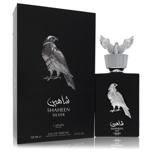 Lattafa Pride Shaheen Silver by Lattafa Eau De Parfum Spray (Unisex) 3.4 oz for Men - Fragrance Spice