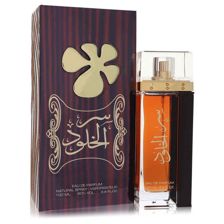 Lattafa Ser Al Khulood by Lattafa Eau De Parfum Spray (Unisex) 3.4 oz for Men - Fragrance Spice