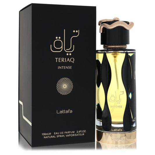 Lattafa Teriaq Intense by Lattafa Eau De Parfum Spray (Unisex) 3.4 oz for Men - Fragrance Spice