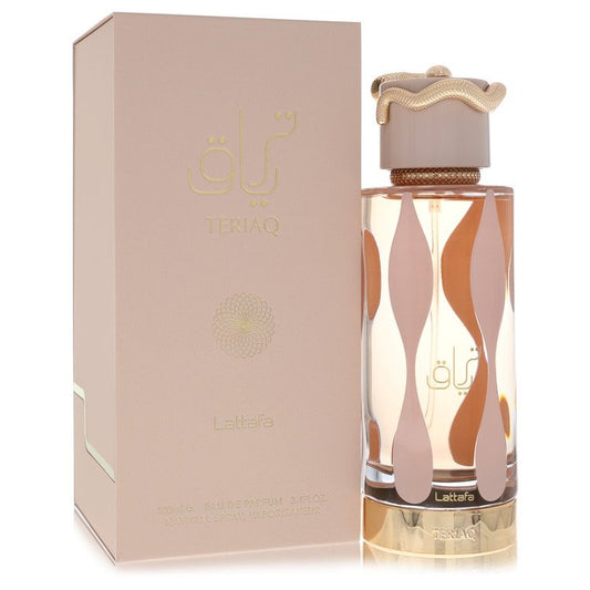Lattafa Teriaq by Lattafa Eau De Parfum Spray (Unisex) 3.4 oz for Women - Fragrance Spice