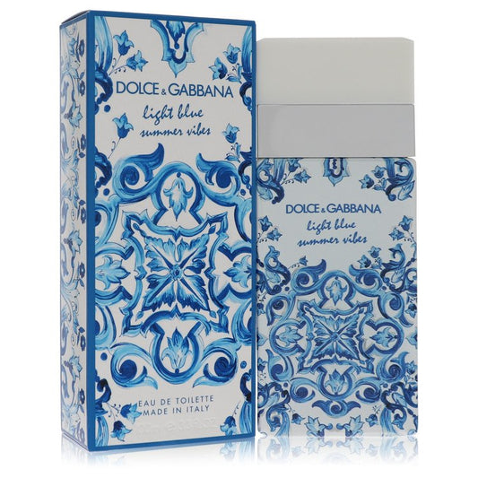Light Blue Summer Vibes by Dolce & Gabbana Eau De Toilette Spray 3.4 oz for Women - Fragrance Spice